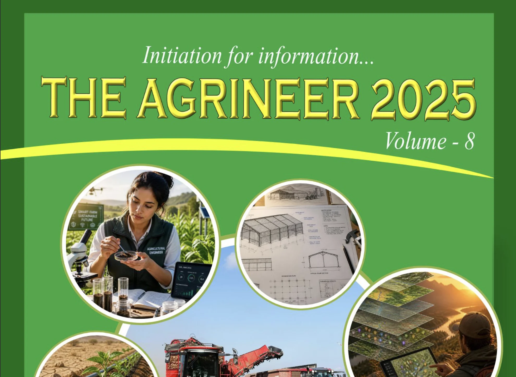 Cover design for The Agrineer 2025 Volume 8 publication.